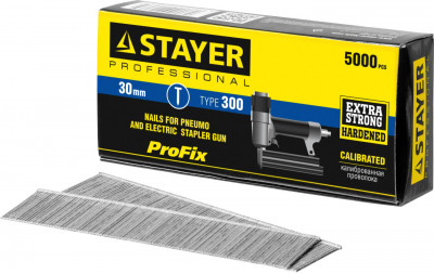 Stayer тип 18ga (47/300/f), 30 мм, 5000 шт, гвозди для нейлера, professional (31530-30)