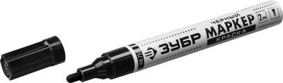 ЗУБР 2 - 4 мм, круглый, черный, маркер-краска, профессионал (06325-2)