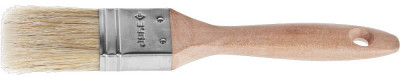 ЗУБР универсал, 38 мм, 1.5, светлая натуральная щетина, деревянная ручка, все виды лкм, плоская кисть (01005-038)