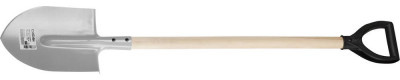 Лопата штыковая, лко, деревянный черенок, с рукояткой, сибин