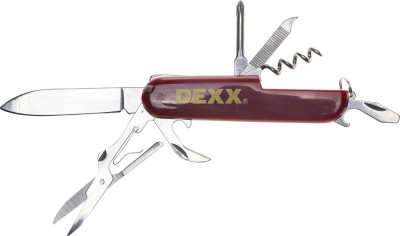 Dexx 10 функций, складной, пластиковая рукоятка, мультитул, многофункциональный нож (47645)