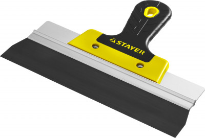 Stayer proflat, 250 мм, усиленная алюминиевая направляющая, двухкомпонентная ручка, анодированный, фасадный шпатель, professional (10045-25)