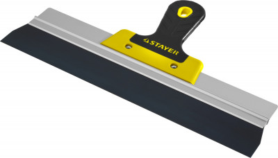 Stayer proflat, 350 мм, усиленная алюминиевая направляющая, двухкомпонентная ручка, анодированный, фасадный шпатель, professional (10045-35)