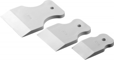 Stayer maxflat, 40 мм, 60 мм, 80 мм, для затирки швов эластичные, набор белых резиновых шпателей (1027-h3)