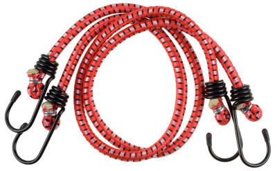 Stayer 100 см, d 7 мм, со стальными крюками, 2 шт, резиновый, крепежный шнур (40505-100)