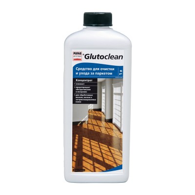 Пуфас glutoclean n359 средство для очистки и ухода за паркетом (1л) gl.parkett rei.+pflege