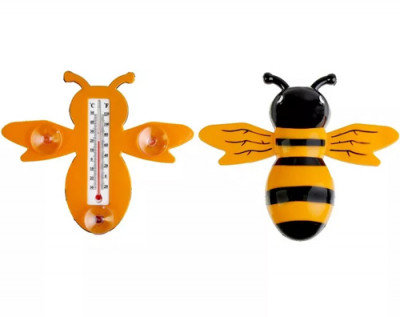 Термометр уличный на присосках пчелка 23х20см 429397
