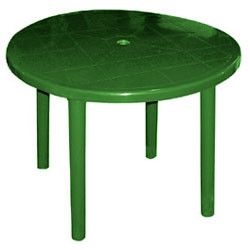 Стол пластм. садовый круглый ф-91 см.зеленый