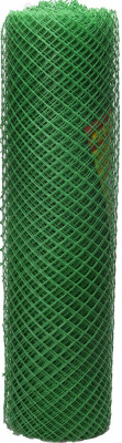 Решетка заборная grinda, цвет зеленый, 1,2х25 м, ячейка 35х35 мм