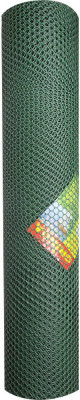 Решетка заборная grinda, цвет хаки, 2х30 м, ячейка 32х32 мм