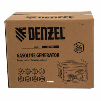 Генератор бензиновый ge-7900, 6,5 квт, 220в/50гц, 25 л, ручной старт// denzel