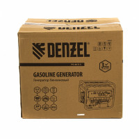 Генератор бензиновый ps-80e-3, 6,6 квт, 400в, 25л, электростартер// denzel