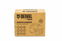 Генератор инверторный gt-1200is, 1,2 квт, 230 в, бак 2,4 л, закрытый корпус, ручной старт// denzel