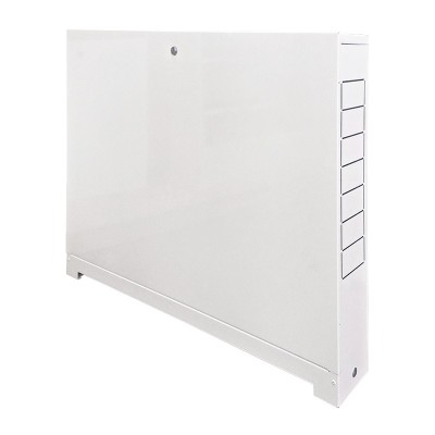 Шкаф распределительный настенный шрн-4 для 11-12 выходов (854х122х651-691мм) ral9016