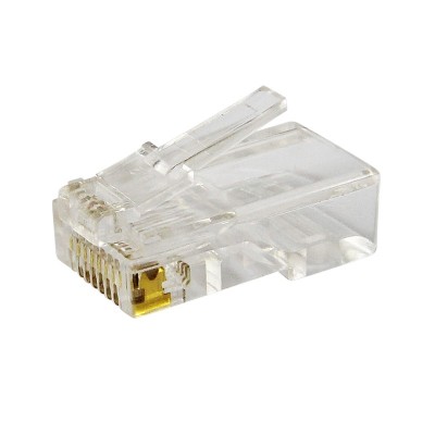 Коннектор компьютерный rj-45 utp для кабеля cat.5e (8р-8с) (уп.10шт)