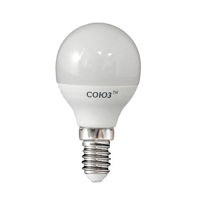 Лампа светодиодная LED e14, шар, 8вт, 230в, 4000к, нейтральный свет