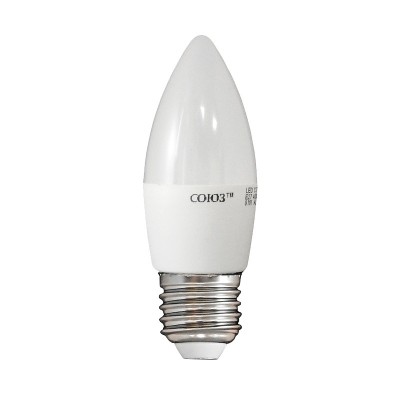 Лампа светодиодная LED e27, свеча, 8вт, 230в, 4000к, нейтральный свет
