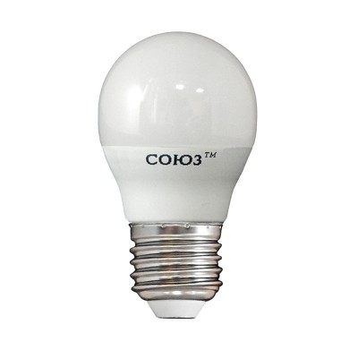 Лампа светодиодная LED e27, шар, 8вт, 230в, 4000к, нейтральный свет