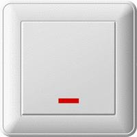 Вессен 59 выключатель 1-клав. с/п с индик. белый (вс116-153-18)