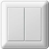 Вессен 59 выключатель 2-клав. с/п белый (вс516-252-18)