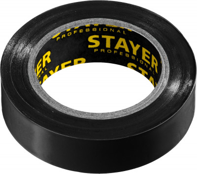 Stayer protect-10 15 мм х 10 м черная не поддерживает горение, изоляционная лента ПВХ, professional (12291-d)