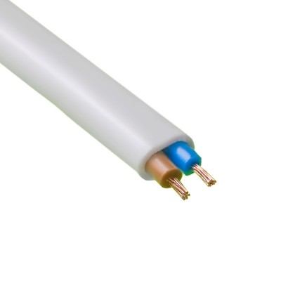 Провод соединительный гибкий пугнп (пугсп) 2х1,5мм2, белый (1п.м.)