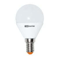 Лампа светодиодная LED e14, шар 45мм, 5вт, 230в, 4000к, матовая, хол. белый свет