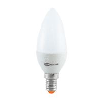 Лампа светодиодная LED е14, свеча, 5вт, 230в, 4000к, матовая, хол. белый свет
