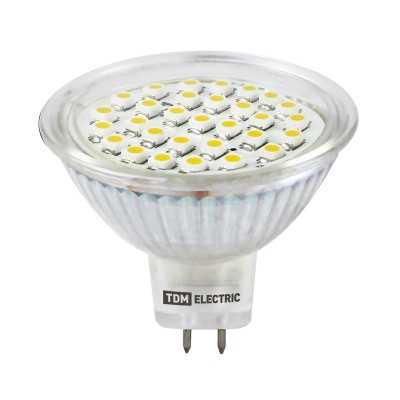 Лампа светодиодная LED gu5.3, 5вт, 230в, 4000к, нейтральный свет