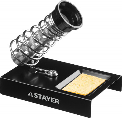 Stayer maxterm, стальная штампованная подставка для паяльников (55318)
