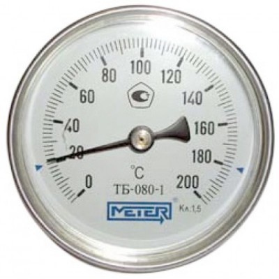 Термометр биметаллич тб80 160c дк80 l=80 метер