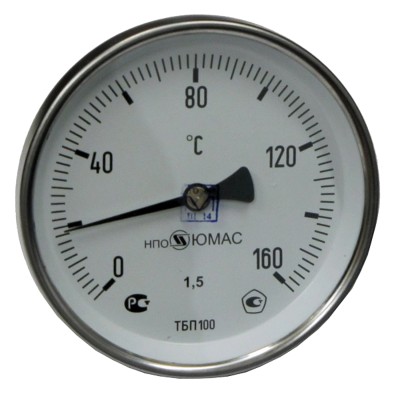 Термометр биметаллич тбп-т 160с дк63 l=50 юмас