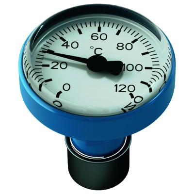 Термометр для рукояток r540f 0-120 гр. синий r540fy022 giacomini