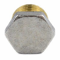 Заглушка латунь никель ду15 н/р 9017-01 aquasfera