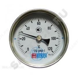 Термометр биметаллич тб63 120c дк63 l=60 осевой метер