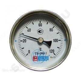 Термометр биметаллич тб80 120c дк80 l=80 осевой метер
