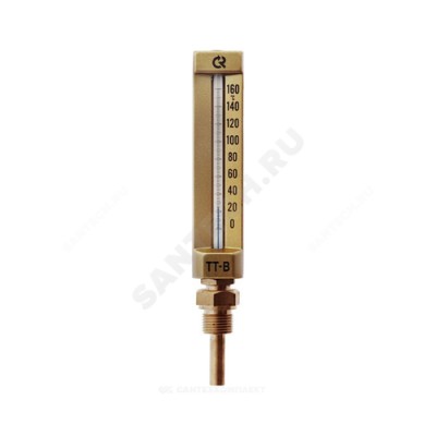 Термометр жидкостной виброустойчивый прямой l=150мм g1/2