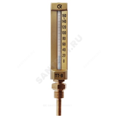 Термометр жидкостной виброустойчивый прямой l=150мм g1/2