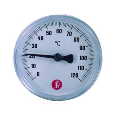 Термометр биметаллический осевой дк63 g1/2