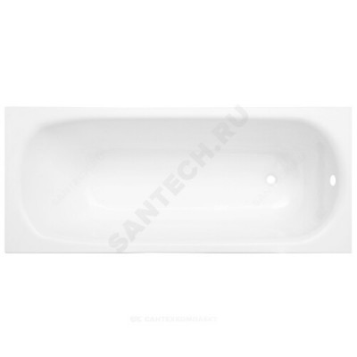 Ванна акриловая эра 170х70 без ножек (упаковка 33 штуки) aquanet 265204