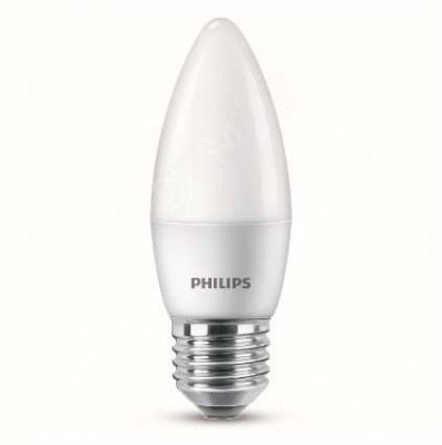Лампа светодиодная ess LED candle 6.5-60вт свеча e27 827 b38 nd fr мат. philips 929001811407 / 871869676335300