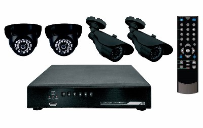 Комплект видеонаблюдения 2 внутр. камеры 2 наружные камеры (без жесткого диска) rexant 45-0109