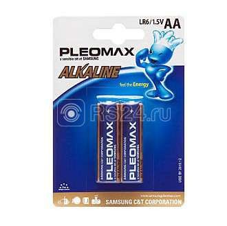 Элемент питания алкалиновый LR LR6 BP-2 (блист.2шт) Pleomax C0008046