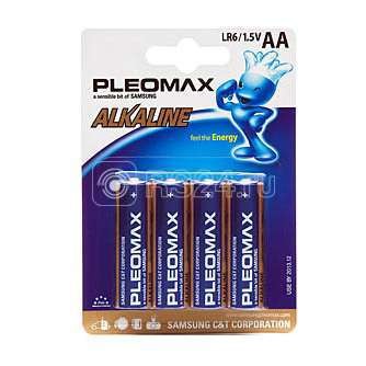 Элемент питания алкалиновый LR LR6 BP-4 (блист.4шт) Pleomax C0019242
