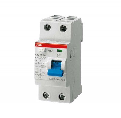 Выключатель дифференциального тока (УЗО) 2п 40А 100мА тип AS F202 ABB 2CSF202201R2400