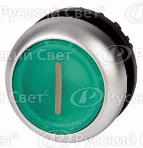 Головка управляющая кнопки с подсветкой M22-DL-G-X1 EATON 216938