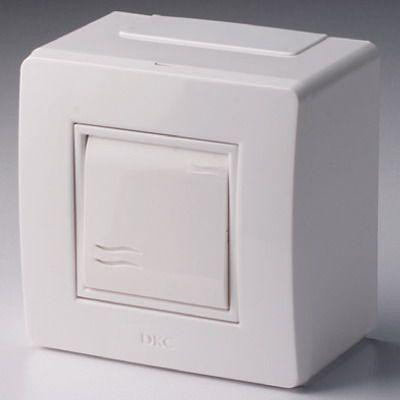 Коробка с выключателем 1-кл. ОП 10А IP20 корич. DKC 10002B