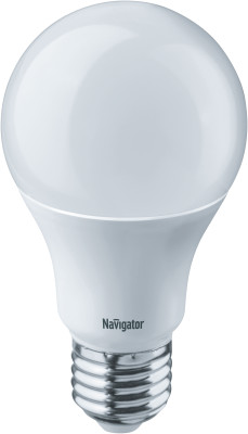 Лампа светодиодная 14 122 NLL-A60-10-230-2.7K-E27-DIMM 10Вт грушевидная матовая 2700К тепл. бел. E27 800лм 176-264В Navigator 14122