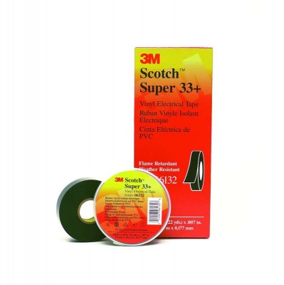 Изолента ПВХ 19мм (рул.20м) Scotch Super 33+ черн. 3М 7000042541