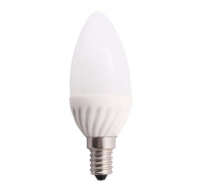 Лампа светодиодная hlb 05-35-w-02 5вт свеча 2700к тепл. бел. e14 350лм 165-265в новый свет 500200